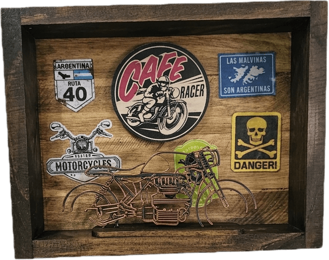 Diorama Cafe Race, porta llaves — foto 1