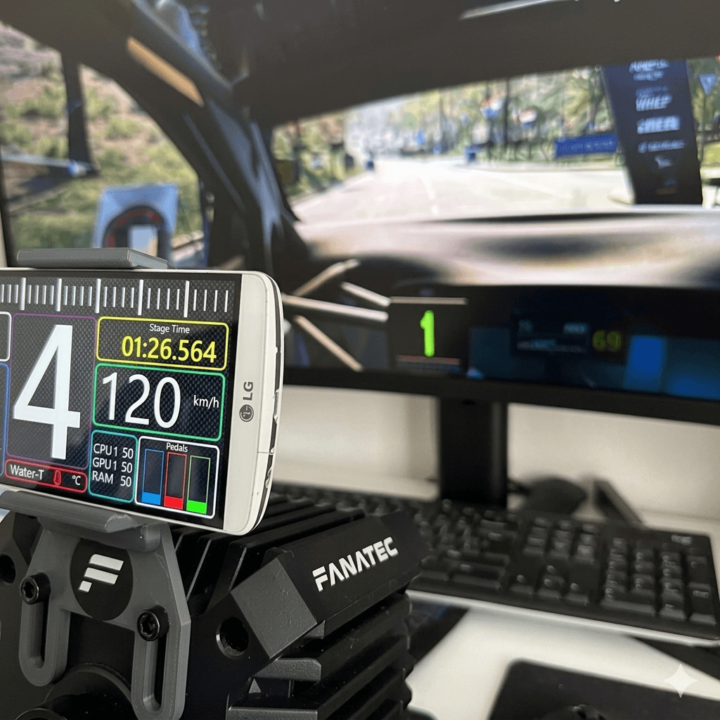 Soporte Celular Compatible Fanatec DD Y CSL DD CSW 2.5 — Impresión 3D en CantibayPrint